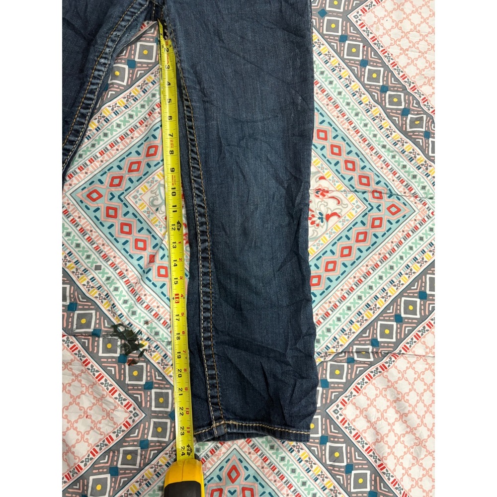 Big Star Maddie Low Rise Bootcut Jeans Dark Wash Contrast Stitch Size 29 - Picture 12 of 14